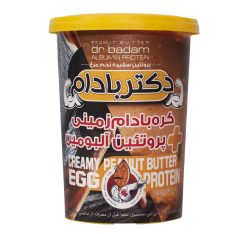 کره بادام زمینی با پروتئین آلبومین دکتر بادام 470 گرم