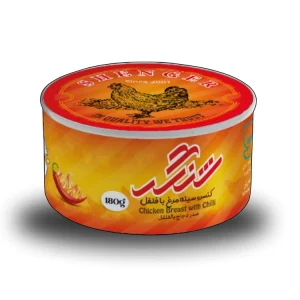 کنسرو مرغ و فلفل شنگر 180 گرم