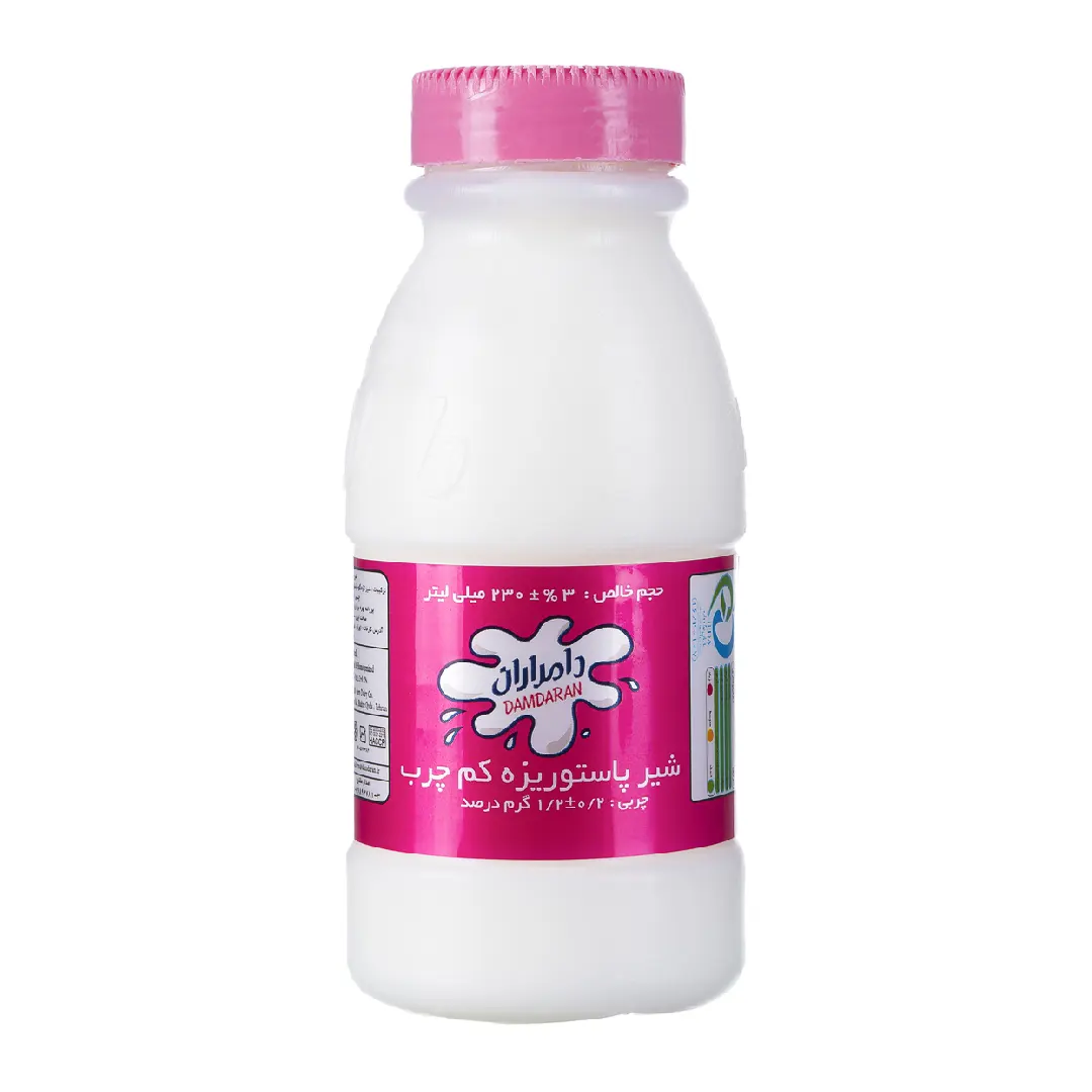 شیر پاستوریزه کم چرب دامداران 230 میلی لیتر